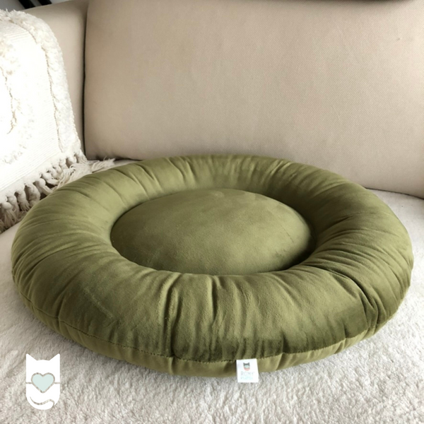 Coussin pour chat RONRON - Vert Olive