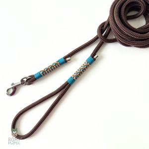 Longe pour Chat ROMY - MARRON Turquoise